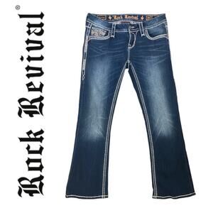 Rock Revival Vaness Boot Cut Jeans Size 28